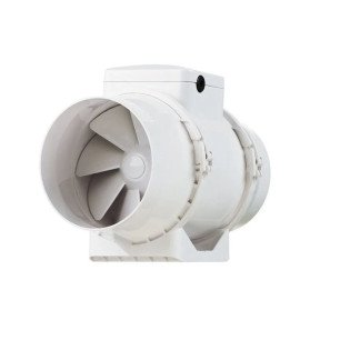TT 100 T - hrdlo Ø 96 mm, potrubný ventilátor dvojotáčkový s časovačom