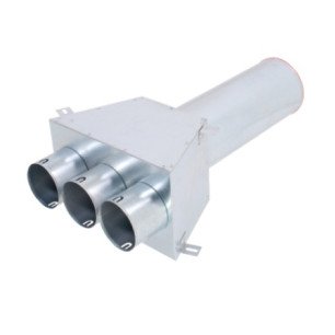 KLO-3x75/P-125-OC koncový box priamy pre tanierový ventil