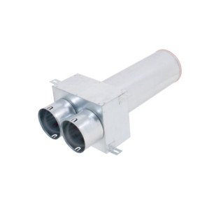 KLO-2x90/P-125-OC koncový box priamy pre tanierový ventil