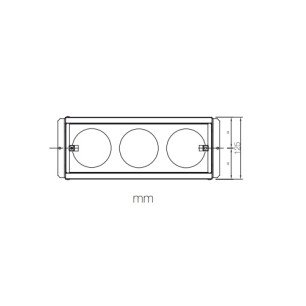 PLML 300x100 3x75 distribučný box koncový - náčrt mm