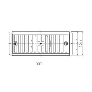 PLMPS 300x100 1x90 distribučný box koncový - náčrt mm