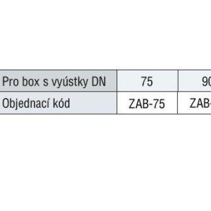 ZAB - 90 záslepka pre boxy - tab